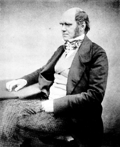 Darwin, circa 1859 or 1860. (Wiki Commons.)